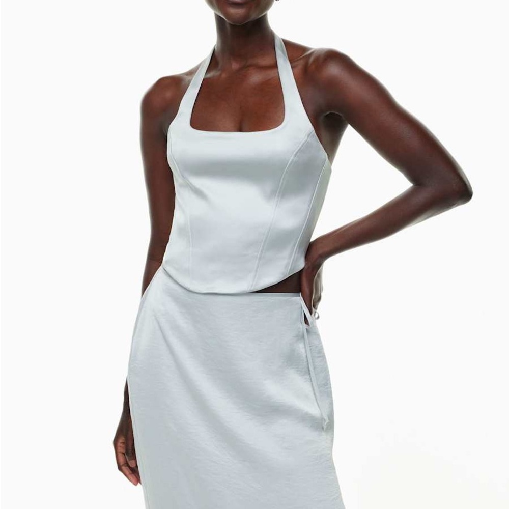 Wilfred Aritzia New Dusk Satin Bustier Size S